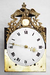 Comtoise mit seltener Adler-Spange - Monatsläufer